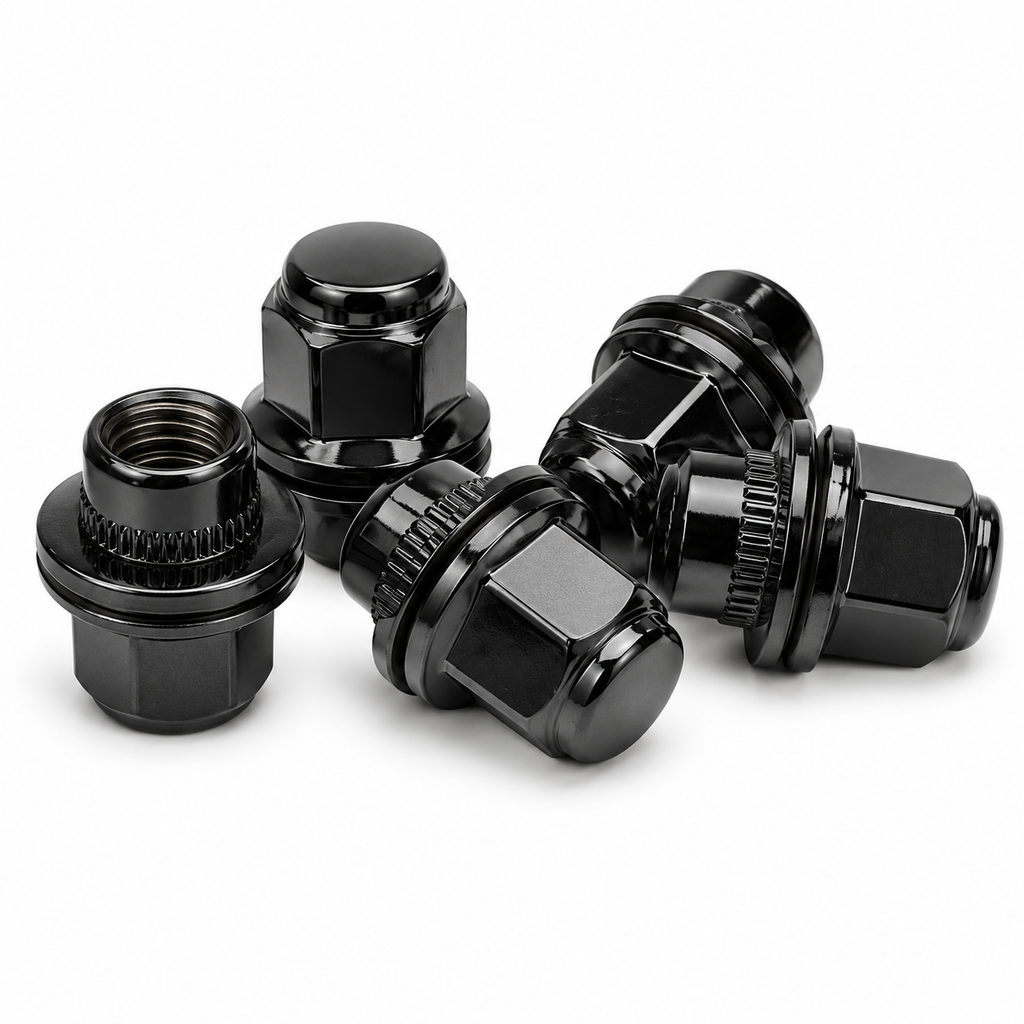 Factory Style Wheel Nuts with Integrated Washer - M12 x 1.5 (20/24 Piece Set)