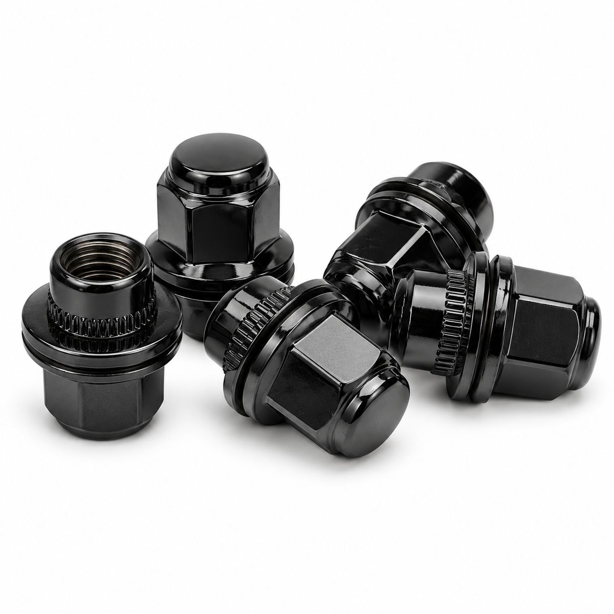 Factory Style Wheel Nuts with Integrated Washer - M12 x 1.5 (20/24 Piece Set)