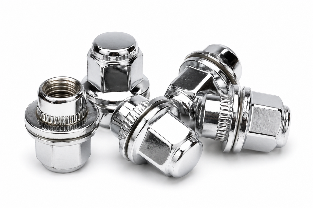 Factory Style Wheel Nuts with Integrated Washer - M12 x 1.5 (20/24 Piece Set)