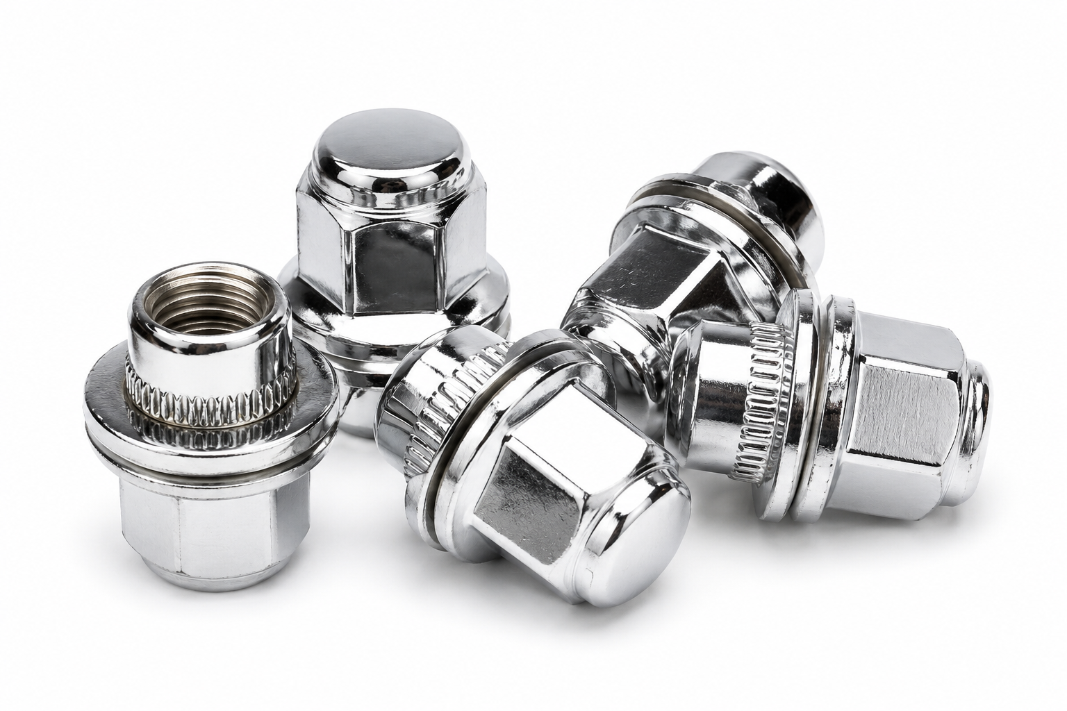 Factory Style Wheel Nuts with Integrated Washer – M12 x 1.25  (20/24 Piece Set)