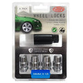SAAS Chrome Splined Lock Wheel Nuts – M14 x 1.5 RH - 4 Pack